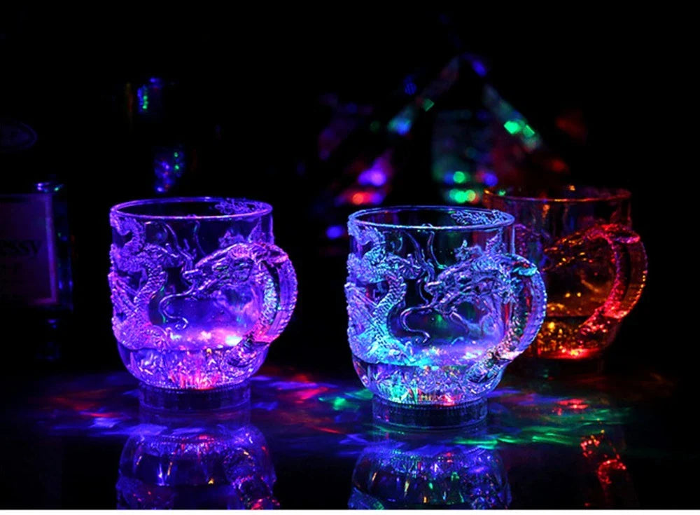 Enchanting glow-in-the-dark dragon-shaped wine cup with mesmerizing lighting system and premium design