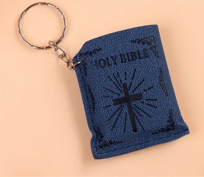 Mini Holy Bible Keychain with cross - a faith-inspired accessory for daily prayers