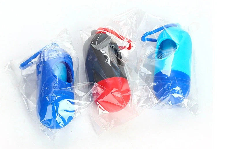 Eco-friendly dog poop bags in various colours for pet waste cleanup