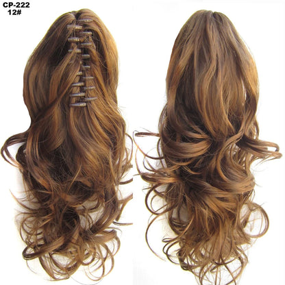 Stylish and realistic-looking hair extension ponytail wrap for versatile hairstyle upgrade