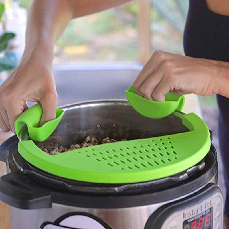 Premium Silicone Food Oil Drainer for Pots, Pans and Bowls - Effortless Drainage and Cleanup