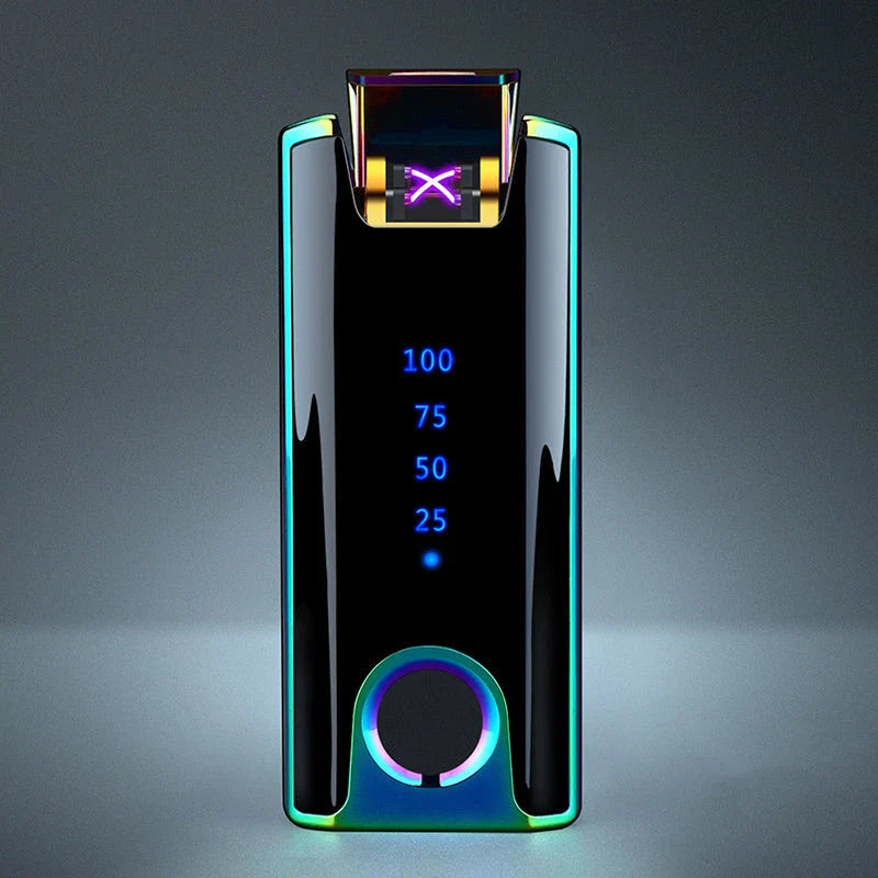 Fingerprint-Activated Lighter in Various Color Options with Stylish Ice Plating Finish