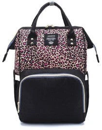 Premium mummy backpack in a range of stylish colours, featuring dedicated compartments for bottles, nappies and personal items.