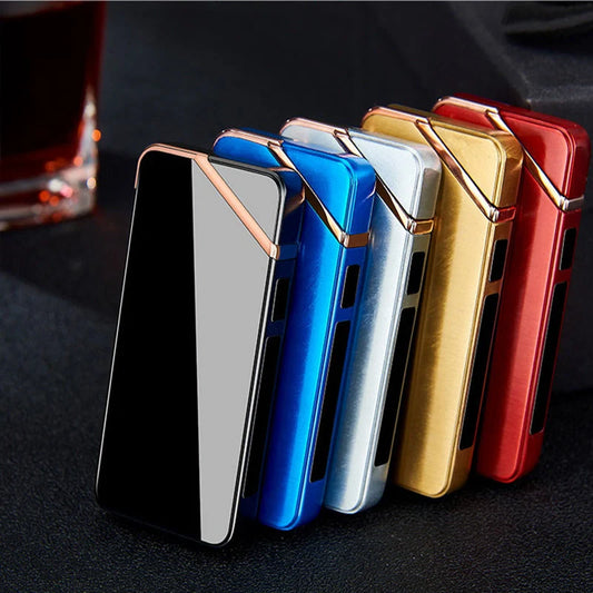 Stylish USB-powered lighter in various colours, featuring a compact and fashionable design for everyday carry
