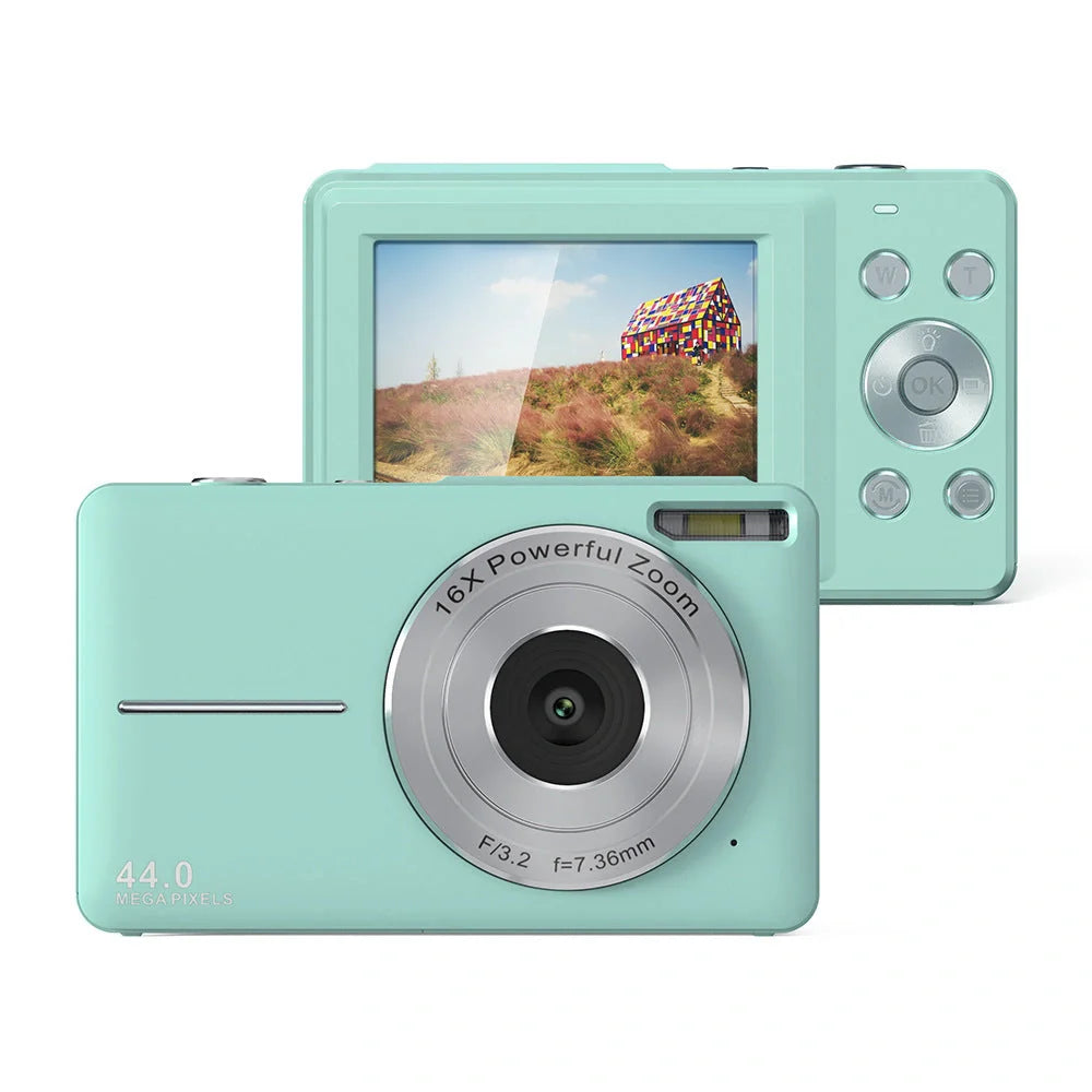 Kids' HD mini digital camera for capturing high-quality photos and videos