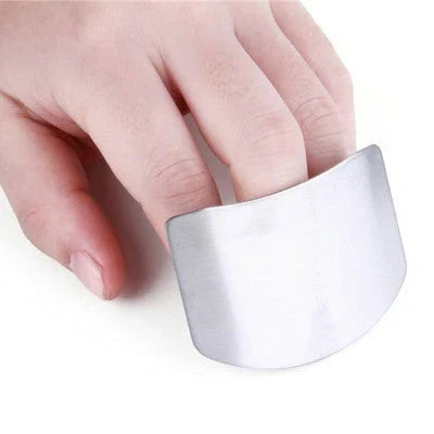 Premium stainless steel finger guard for safe and precise cutting in the kitchen