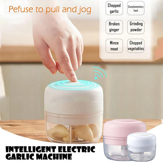 Versatile Electric Garlic Grinder - Efficiently grind garlic, ginger, spices, and more for delicious homemade meals and smoothies