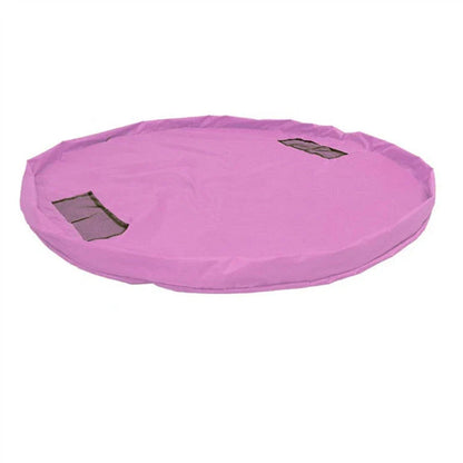 Versatile Picnic Pad made of durable nylon, featuring waterproof surface and ample storage for baby toys and essentials.