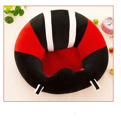 Baby Learning Seat Plush Toy Safety Dining Chair in various colors