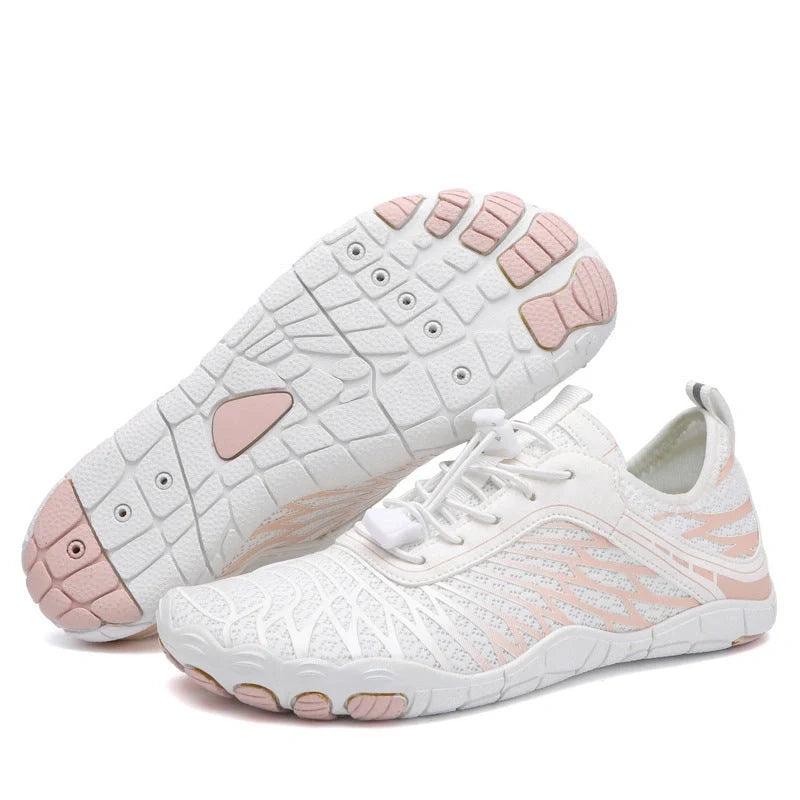 Smmer Water Shoes with non-slip rubber sole and mesh upper in various colours