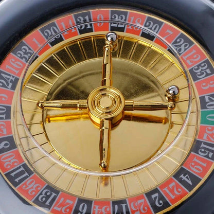 Elegant acrylic and glass roulette game set with spinning wheel and shot glasses, perfect for lively social gatherings