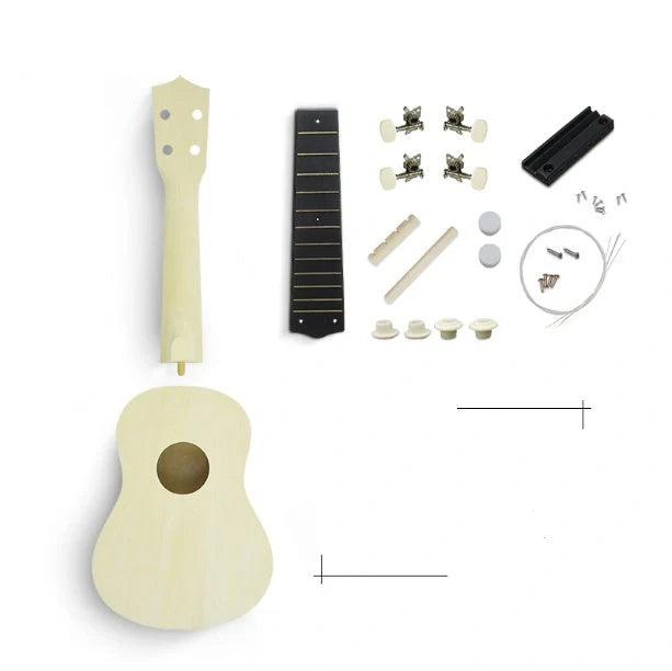 Hand-painted cherry blossom ukulele for beginners with durable basswood construction