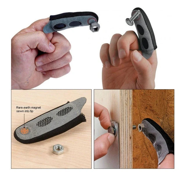 Magnetic Fingertip Sleeve for precise handling of small metal objects