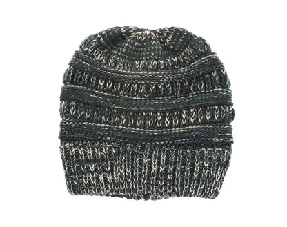 Stylish knitted wool beanie for British ladies with a discreet ponytail hole and a variety of vibrant colour options