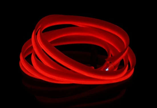 Flexible and water-resistant LED light strips in various vibrant colours, ideal for decorating cars, bicycles, and parties