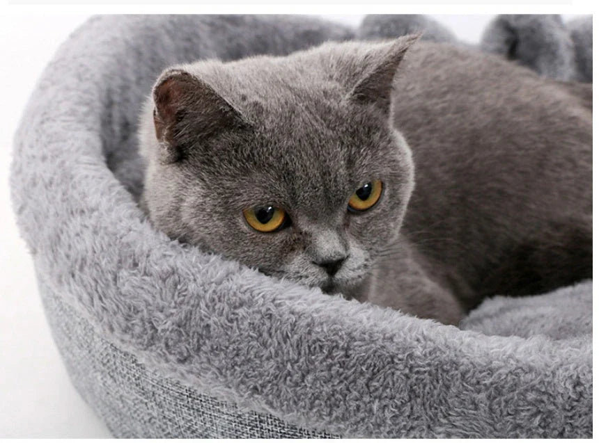 Cozy heart-shaped pet bed made of soft, plush material for comfortable sleep and relaxation for dogs and cats