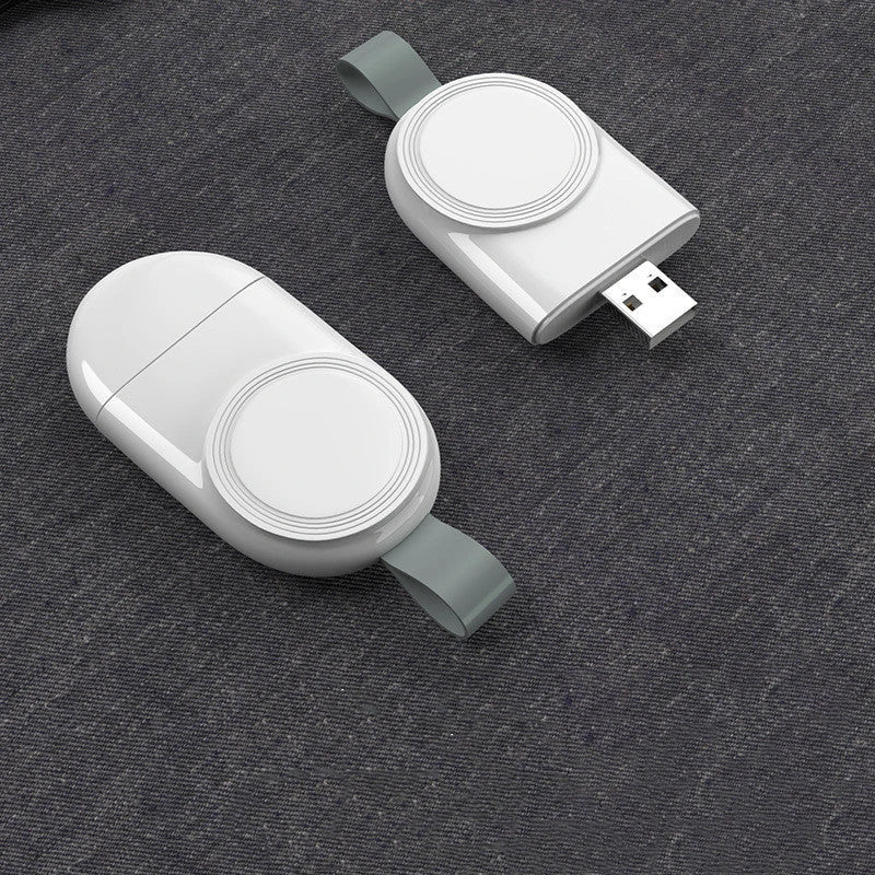 Premium wireless fast charger for smartphones, featuring a sleek and compact design for convenient charging on the go