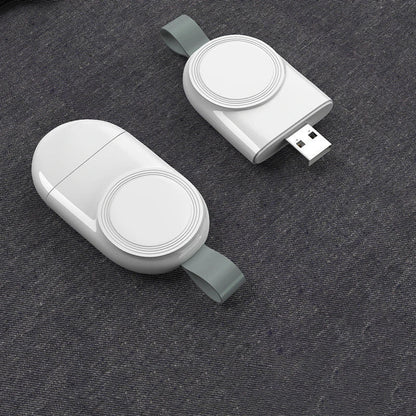 Premium wireless fast charger for smartphones, featuring a sleek and compact design for convenient charging on the go