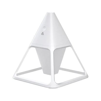 Portable USB air humidifier with night light in white, marble, and wood grain finishes