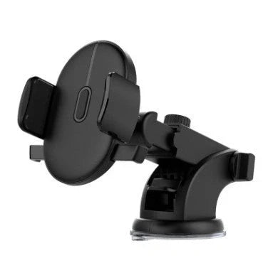Telescopic car phone holder with suction cup and 360-degree rotation