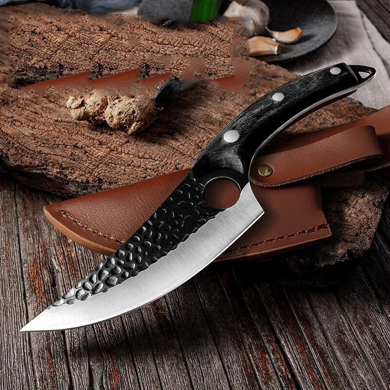 5CrMoV15 high carbon steel butcher knife set for professional meat processing