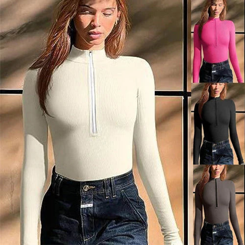 Slimming seamless long sleeve jumpsuit for women in various colors and styles