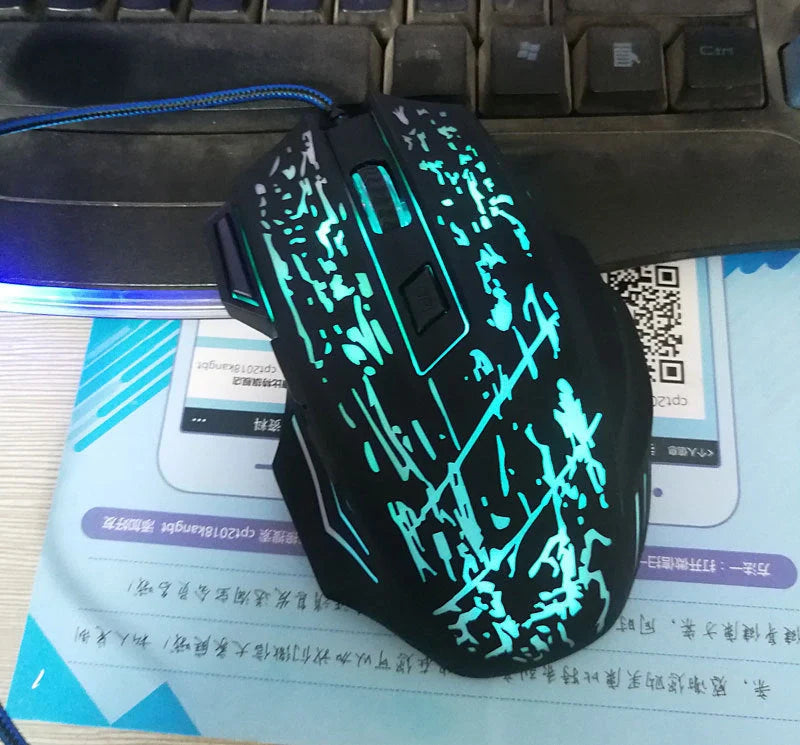 Wired Gaming Mouse with 7-Colour LED Backlight and 5500DPI precision