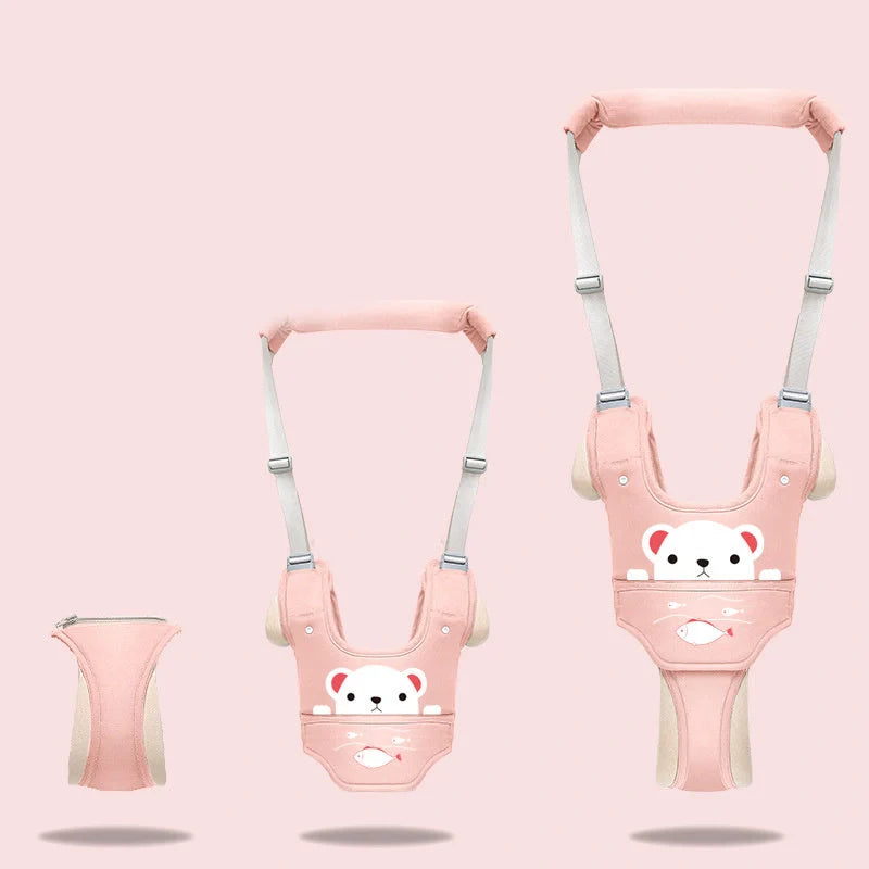 Adjustable baby walker harness for toddlers in various colours and designs