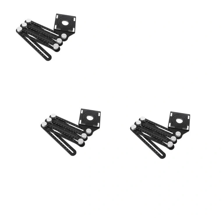 Aluminum alloy six-folding multi-angle measuring ruler for precise tile and lumber layouts