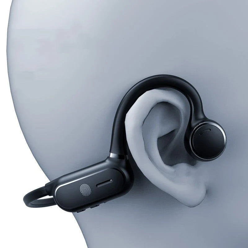 Premium Bluetooth earphones with bone conduction technology for clear, comfortable audio