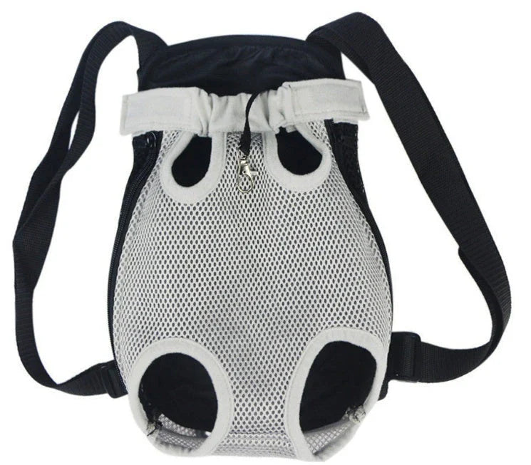 Versatile pet carrier backpack with breathable mesh design, adjustable straps, and ample interior space for comfortable on-the-go adventures with your furry companion.
