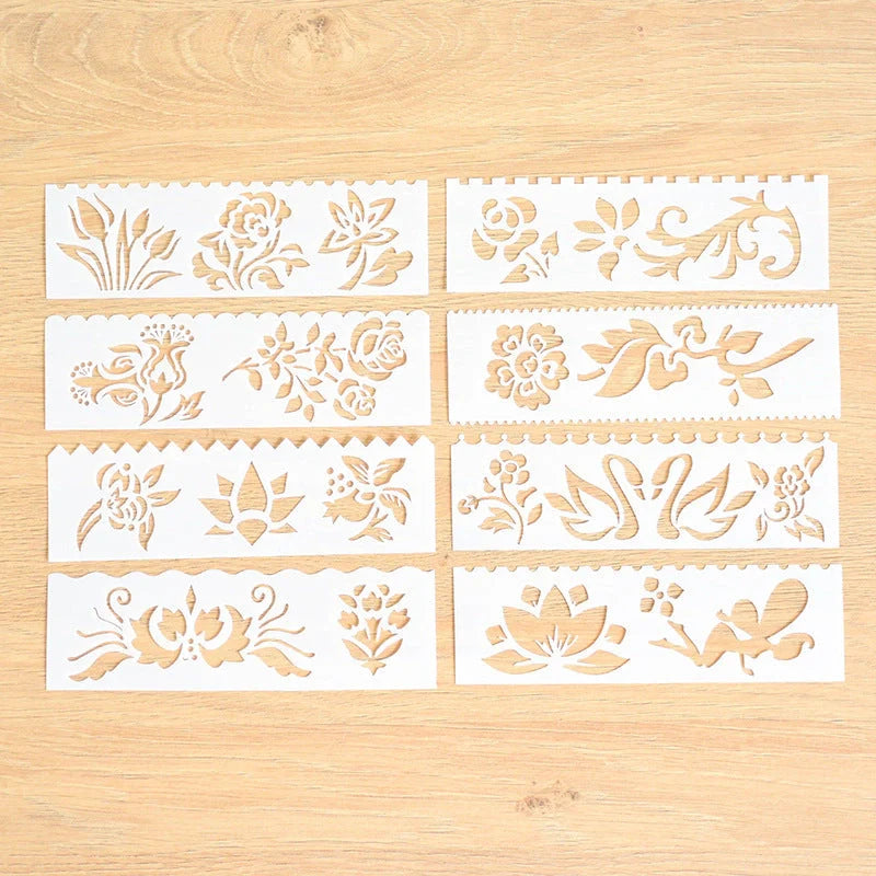 Multifunctional hollow painting template for creative art projects