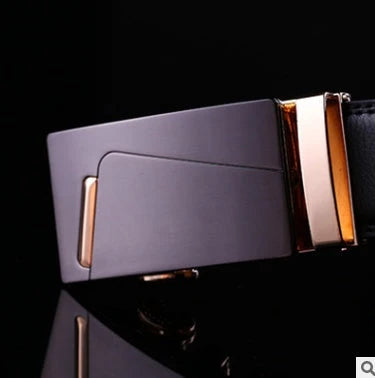 Premium leather automatic buckle belt in multiple styles and sizes