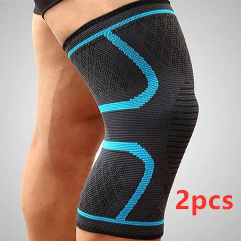 Anti-slip breathable knee support in various colours for joint health