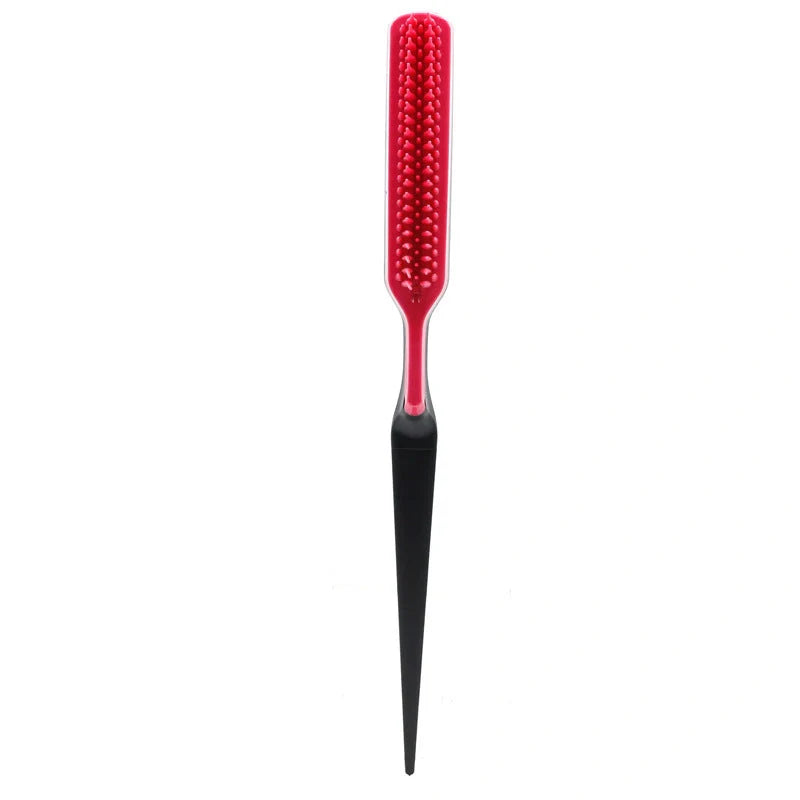 Fluffy shaped styling comb in vibrant colours for gentle hair detangling
