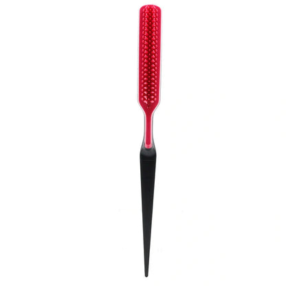 Fluffy shaped styling comb in vibrant colours for gentle hair detangling