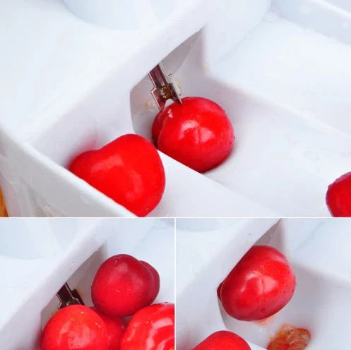Premium stainless steel grape and fruit nucleator knife with ergonomic design for effortless slicing of small fruits