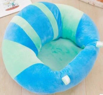 Infant safety seat with plush toy design for babies learning to sit
