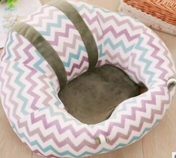 Infant safety seat with plush toy design for babies learning to sit
