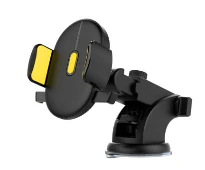 Telescopic car phone holder with suction cup and 360-degree rotation