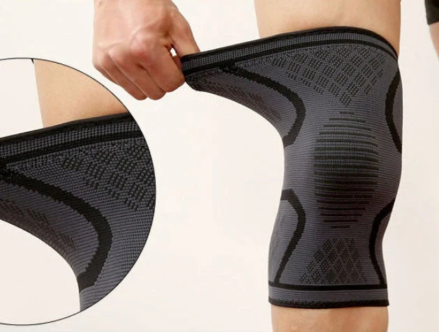 Anti-slip breathable knee support in various colours for joint health