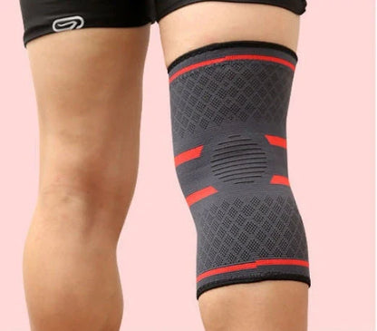 Anti-slip breathable knee support in various colours for joint health