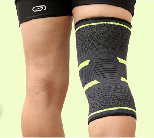 Anti-slip breathable knee support in various colours for joint health