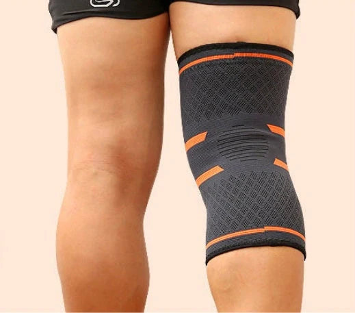 Anti-slip breathable knee support in various colours for joint health