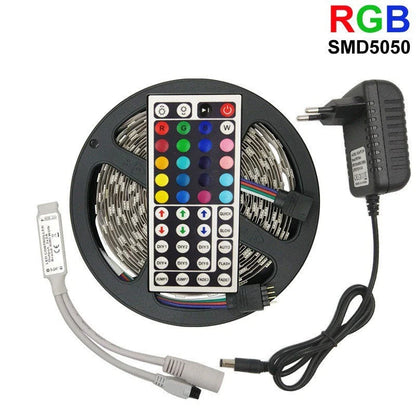 Premium RGB 5050 LED strip lights with vibrant colour options and versatile installation