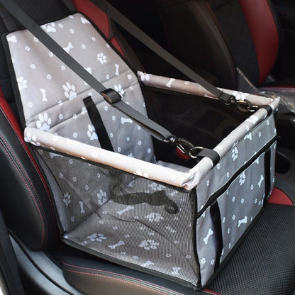 Robust pet car seat cover with double-layer protection, made of high-quality polyester and Oxford cloth for durability and comfort