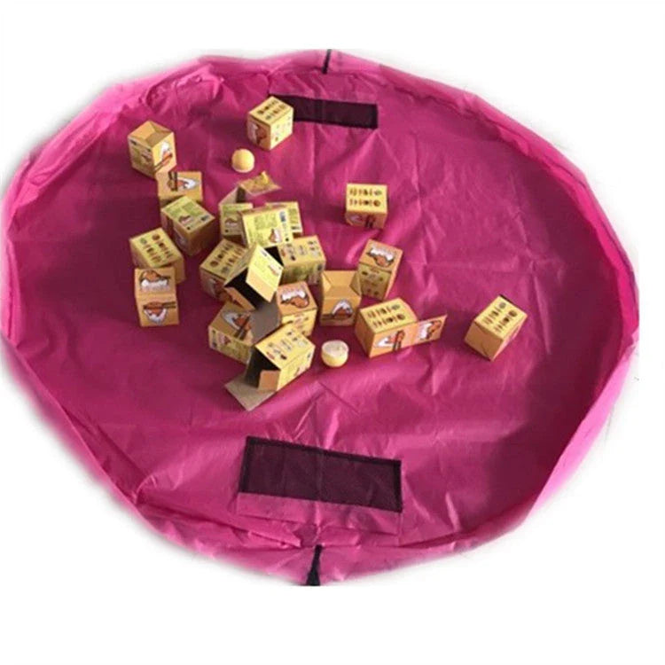 Versatile Picnic Pad made of durable nylon, featuring waterproof surface and ample storage for baby toys and essentials.