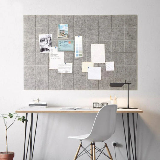 Nordic Small Square Felt Message Board Photo Wall with V-shaped groove design