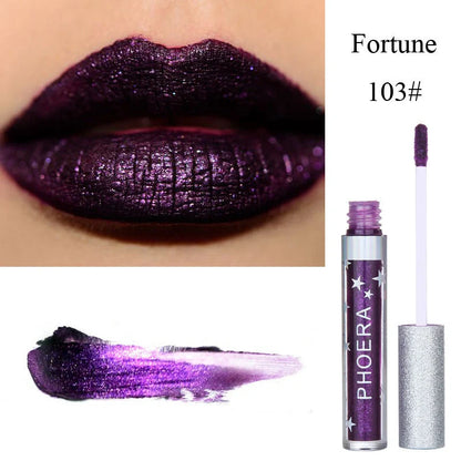 Moisturising candy-coloured lip gloss with glitter for a dazzling lip look