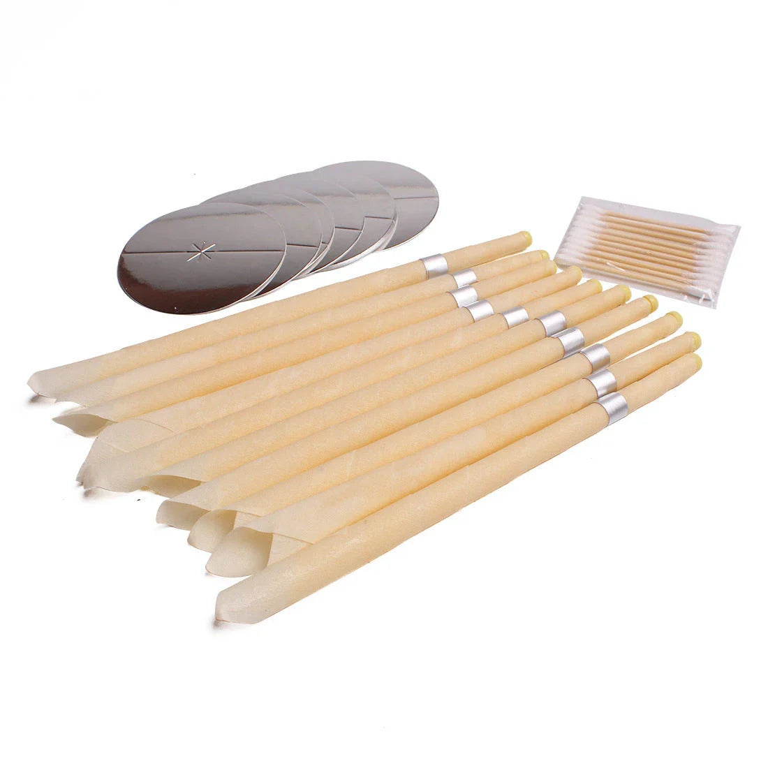 Premium beeswax ear candles for natural earwax removal, sinus relief, and relaxation